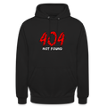 404 Not Found Unisex Hoodie - black