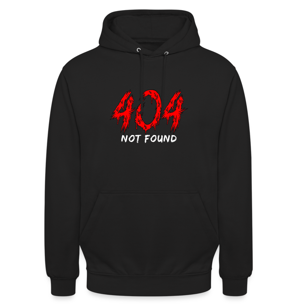 404 Not Found Unisex Hoodie - black